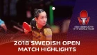 Mima Ito vs Zhu Yuling I 2018 ITTF Swedish Open Highlights (Final)