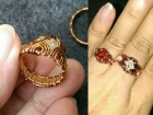 prong ring with facet stone - How to make wire jewelery 247