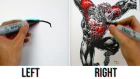 Professional Artists Try The Left Hand vs Right Hand Art Challenge *IMPOSSIBLE*