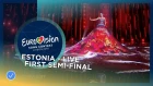 Elina Nechayeva - La Forza - Estonia - LIVE - First Semi-Final - Eurovision 2018
