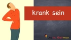 Learn German | krank sein | German for beginners | A1 - Lesson 43