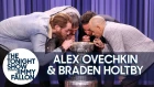 Alex Ovechkin, Braden Holtby & Triple Crown Jockey Mike Smith Drink from Stanley Cup [Рифмы и Панчи]