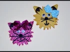 KITTY CAT KITTEN Ribbon Sculpture Zoo Animal Hair Clip Bow DIY Free Tutorial by Lacey