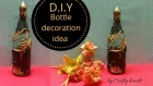 DIY bottle art / Antique floral pattern on bottle for beginners by Crafty hands