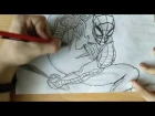 Рисунок карандашом - Человек-паук (marvel spider man 2018) ps4