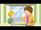 [Where] Where's the museum? Go straight. (Asking the way) - Easy Dialogue - English video for Kids