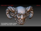 Sculpting the faun's head in Blender/Скульптинг головы фавна в Blender/Timelapse