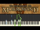 Morrowind (Synthesia: piano tutorial) - Call of Magic/Nerevar Rising: Main theme (+ ноты)
