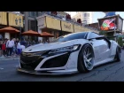 Public Reaction To The INSANE Liberty Walk 2017 Acura NSX & Loud ARMYTRIX Exhaust Downtown Vegas
