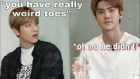 when EXO get fed up with each other