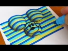 How to Draw 3D Mickey Mouse (Disney) Coloring Pages | Learning Colouring Videos for Kids