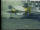 Ayrton Senna flips at the Peraltada Bend in Mexico City