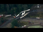 Aerial Video Reveals Extent of Amtrak Crash