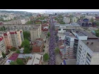 Акция Бессмертный полк в Саратове 2018 снятая с воздуха