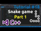 C++ Tutorial 18 - Simple Snake Game (Part 1)