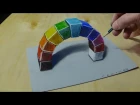 Vamos - Rainbow Arch - Mixed technique on paper