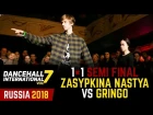 DANCEHALL INTERNATIONAL RUSSIA 2018 - 1VS1 PRO | SEMI-FINAL - ZASYPKINA NASTYA (win) vs GRINGO
