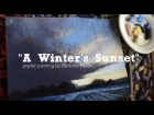 A Winter's Sunset - Sunset and Cloud Landscape Video in Soft Pastel - Bethany Fields