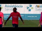 FC Barcelona training session: Light session before setting off for Manchester