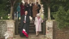 Queen and royal family depart Sandringham Church after Christmas Day service