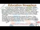 Education Nowadays | Lots of English Texts with Audio
