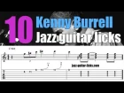 10 EASY Kenny Burrell jazz guitar licks | Lesson with tabs