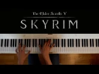 Skyrim (Piano cover) - Dragonborn: Main theme (+ ноты)