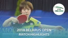 Saki Shibata vs Polina Mikhailova | 2018 ITTF Challenge Belarus Open Highlights (Final)