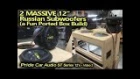 Ported Box Build - 2 MASSIVE Russian Carbon Fiber 12" Subwoofers - Wired up & Test listen video 2