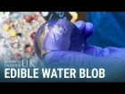 A UK company is creating edible water blobs that it hopes will eradicate the world of plastic waste