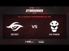 Team Secret vs AD Finem, Game 1, SL i-League StarSeries Season 3, EU