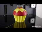 a Cup Cake Dual Color 3D Printing - Mankati 3D Printer Fullscale XT | Dual Extruder 3D Printer