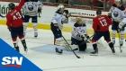 Evgeny Kuznetsov Feeds Tom Wilson For Goal After Carter Hutton Has Issue With Puck