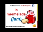 Spanish Lesson 48 - CONDIMENTS HERBS and SPICES in Spanish Food and drinks vocabulary for children