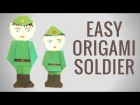 Солдат оригами к 23 февраля. День защитника отечества - Hand made
