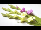 DIY - Paper Gladiolus flower from crepe paper - Hoa lay ơn giấy nhún