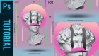 Perspective Sliced Statue head ala magdiel lopez - Tutorial Photoshop CC 2019