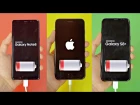 Samsung Galaxy Note 8 vs iPhone 7 Plus vs S8 Plus - Battery Drain Test! (4K)