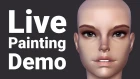 Painting Skin and Eyes - ZBrush Live Demo