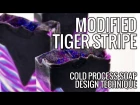 Lavender & Cedar Modified Split Tiger Stripe Soap