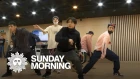 BTS rehearses choreography of "Boy With Luv"