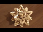 Scroll saw project "Solar Flair" - wooden geometric sculpture