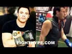CHAVEZ JR. SHOCKING MUSCLE GAINS, HULKS UP ARMS; WHAT WEIGHT WILL HE FIGHT AT?