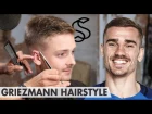 Antoine Griezmann Hairstyle ★ Short Sporty Side Swept ★ Men hair inspiration