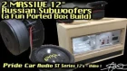 2 MASSIVE Russian Carbon Fiber 12" Subwoofers - A fun Ported Box Build - Pride Car Audio
