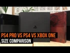 PS4 Pro Vs Xbox One S VS PlayStation 4 Vs Xbox One VS PS4 slim size comparision