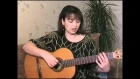 Видео урок игры на гитаре песни группы Кино 'Группа крови' от Алены Кравченко