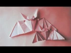 Как сделать летучую мышь из бумаги (Origami Bat)