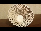 Making of fretwork bowl - shown all stages of project