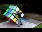 Tony Fisher's LARGEST RUBIK'S CUBE in the world !! 100% genuine fully functional 1.56m 3x3x3 puzzle